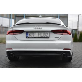 Накладки сплиттеры боковые на задний бампер на Audi A5 B9 Sportback S-Line